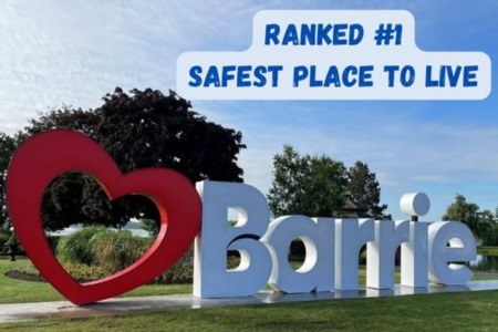 Barrie: Rated the Safest City in Canada