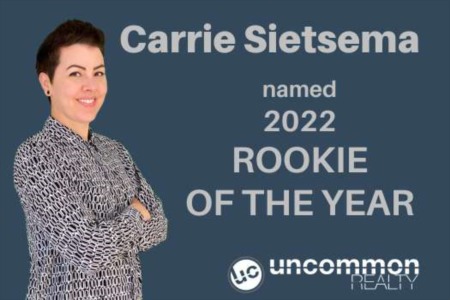 Carrie Sietsema 2022 Rookie of the Year Named