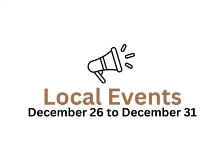 Local Events from December 26 to 31, 2023 