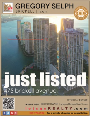 JUST LISTED-475 brickell ave #3510 miami fl 33131 | #ICONBRICKELL #gregoryselph