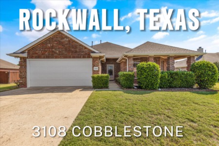 Take a Tour of this Stunning Rockwall Home! 3108 Cobblestone Rockwall, TX 75087