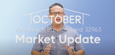 Vero Beach Barrier Island October 2023 Real Estate Market Update