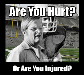 Are You Hurt, Or Are You Injured?