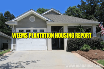 Weems Plantation Real Estate Sales Report April 2016