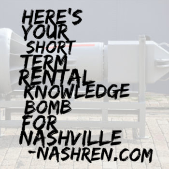 Here’s more valuable resources for short term rentals in Nashville