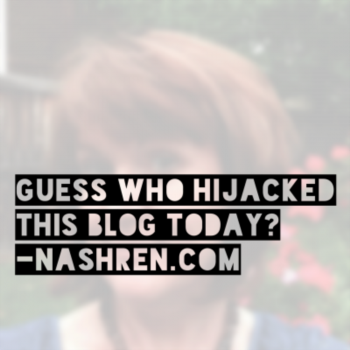 Guess who hijacked this blog this morning?  