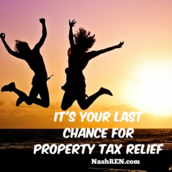 Last chance for property tax relief