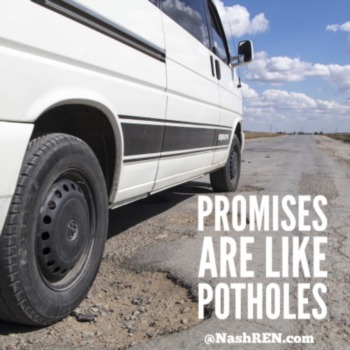 Promises are like potholes