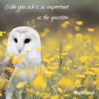 Who you ask is as important as the question