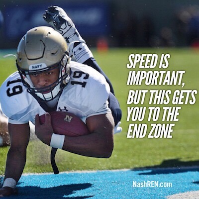 Speed is important, but this gets you to the end zone