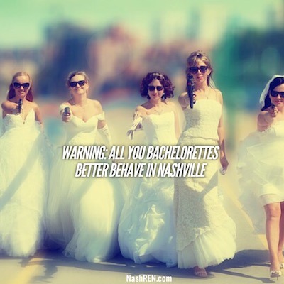 Warning: All you bachelorettes better behave in Nashville