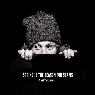 Spring Is The Season For Scams