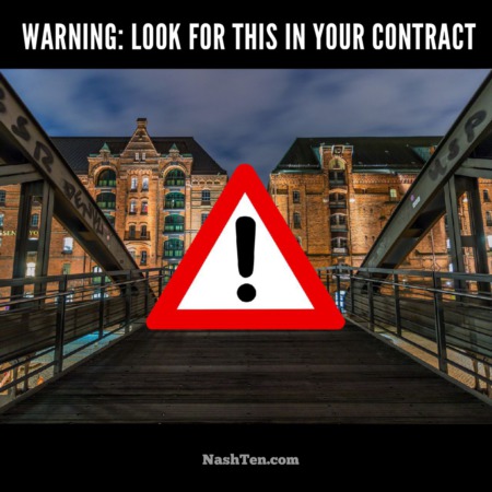 Warning: Look for this in your contract
