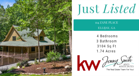 Just Listed in Ellijay by Jenny Smith and Associates at 114 Zane Place