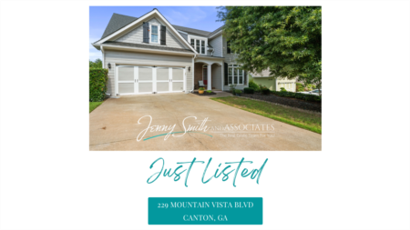 Just Listed in Canton by Jenny Smith and Associates at 229 Mountain Vista Blvd