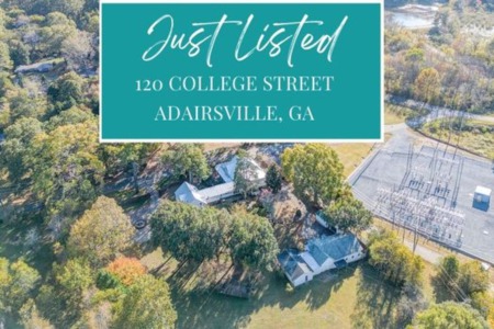 Just listed in Adairsville by Jenny Smith and Associates at 120 College Street