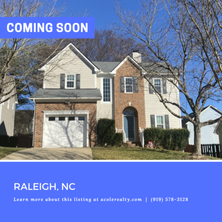 *COMING SOON* Prime Raleigh location close to 540 with tons of upgrades!