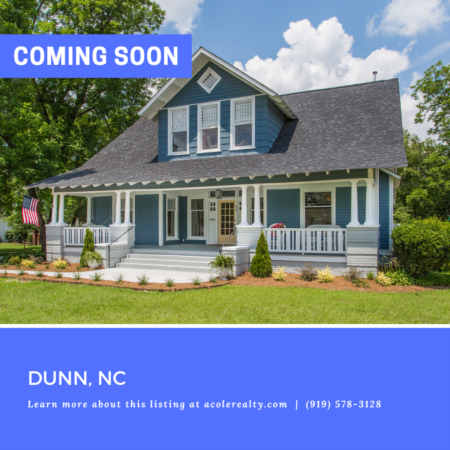 *COMING SOON* Rare historic find in Dunn. Renovated in 2018! 