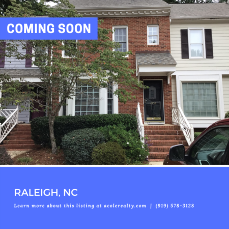 *COMING SOON* Don't miss out on this amazing townhome opportunity in a fabulous location in the heart of Raleigh close to schools, restaurants, shopping, & 540! 
