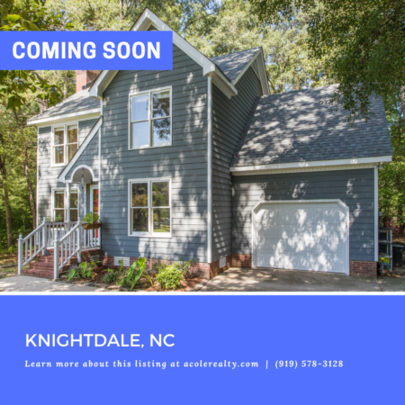 *COMING SOON* Amazing opportunity in a spectacular Knightdale location.