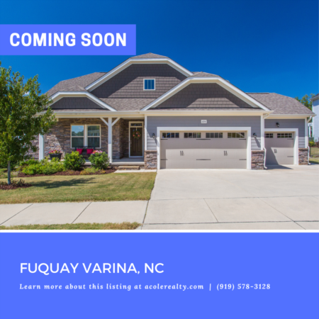 *COMING SOON* Beautiful 'like new' home on a fantastic lot in Fuquay Varina!