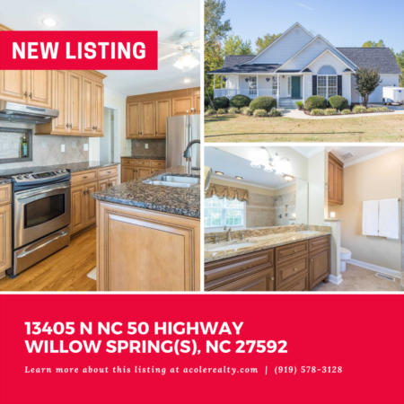 *NEW LISTING* This charming country home nestled on 3 acres features floor to ceiling windows, tons of natural light, and an amazing wrap around porch which overlooks a landscaped fishing pond. 