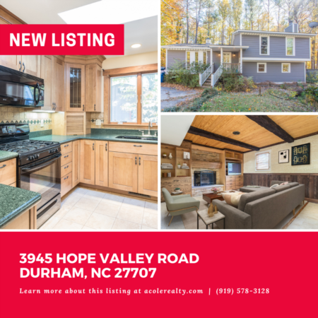 *NEW LISTING* So much potential! This three bedroom split-level home features an Office, Family Rm w/ gas log fireplace, 2 car detached Garage w/ storage space, and is in a great Durham location minutes away from Duke, UNC, downtown Durham, Southpoint, and I-40.