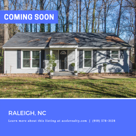 *COMING SOON* Spectacular open concept Ranch floorplan in a highly sought-after N. Raleigh location