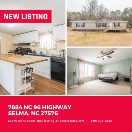 *NEW LISTING* Come find peace and quiet in this country setting all within a close proximity to Wendell, Clayton, and Flowers Plantation. 