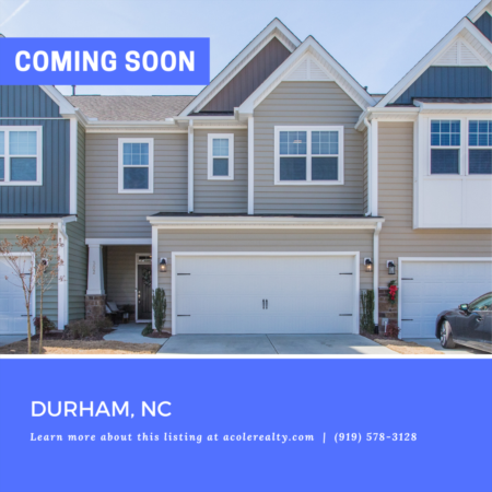 *COMING SOON* Immaculate Townhome in the heart of Brier Creek!