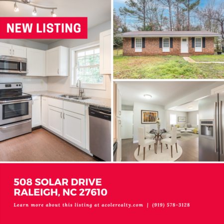 *NEW LISTING* Charming three bedroom, one bath Ranch home close to Downtown Raleigh! 