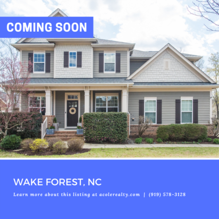 *COMING SOON* To Heritage in Wake Forest!