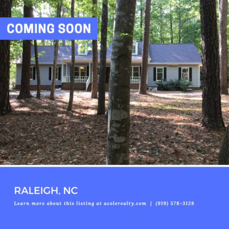*COMING SOON* Located on an acre, this beautiful Raleigh home offers privacy in a central location.