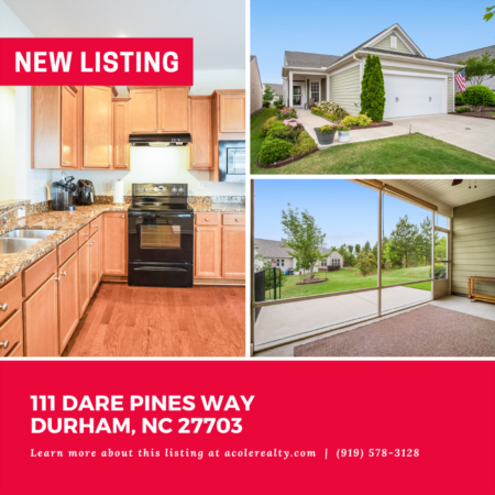*NEW LISTING* Come home to easy living in the highly sought-after Carolina Arbors/Del Webb 55+community. 