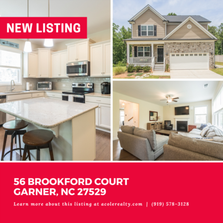 *NEW LISTING* Stunning home in a convenient Garner location close to schools, shopping, dining, and major highways.