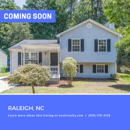 *COMING SOON* Amazing Split Level Opportunity in a prime Raleigh location