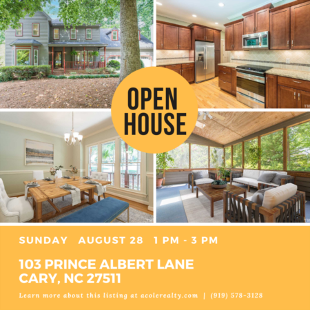 *OPEN HOUSE* Sunday, August 28th, 2022 from 1:00 PM - 3:00 PM — Meticulously maintained cul-de-sac home in the heart of Cary