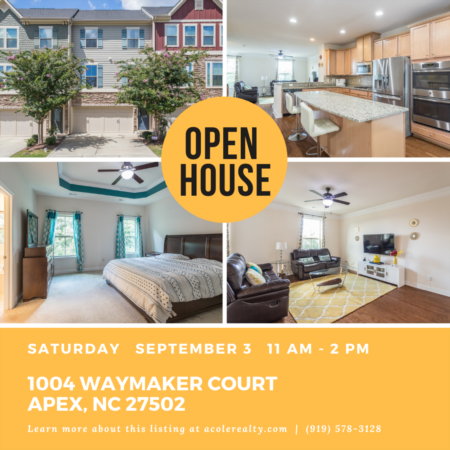 *OPEN HOUSE* Saturday, September 3, 2022 from 11:00 AM - 2:00 PM