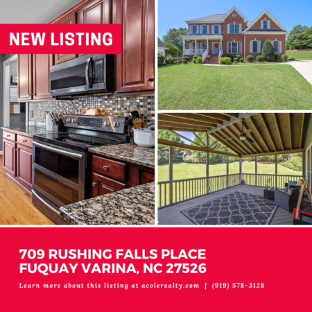 *NEW LISTING* Nestled in a quiet cul-de-sac in Fuquay's desirable Morgan Creek!