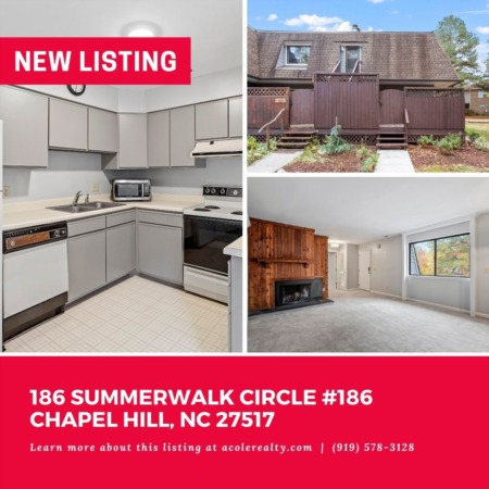 *NEW LISTING* Tucked away in a highly sought-after Chapel Hill location, this move-in ready 2nd Floor End Unit Condo is minutes to UNC, Durham, shopping, dining, and major highways.