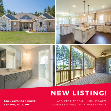 *NEW LISTING* Lake Shore Benson, NC