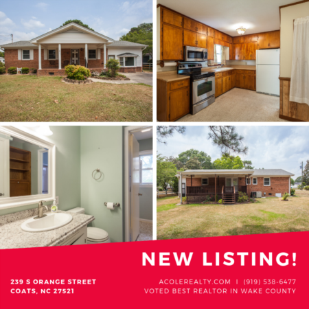 *NEW LISTING* in Coats, NC!