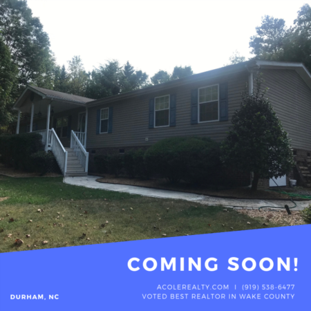 *COMING SOON* Home in Durham with main flr living!