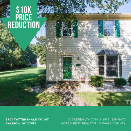 A Price adjustment has just been made on 6701 Tattershale Court, Raleigh
