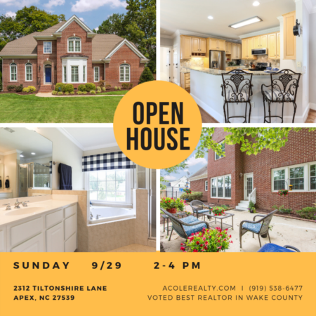 *OPEN HOUSE* Sunday, September 29 from 2:00PM to 4:00PM
