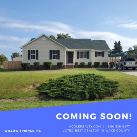 *COMING SOON* Beautiful Home in Willow Springs, NC!