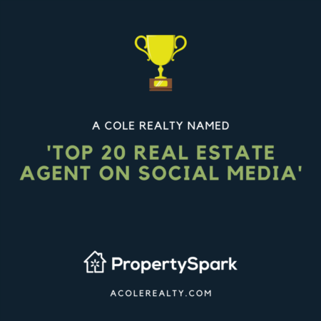 @AColeRealty team has been named a ‘Top 20 Raleigh Real Estate Agent on Social Media’ for 2019 by PropertySpark!