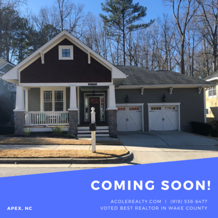 *COMING SOON* New home in Apex, NC!