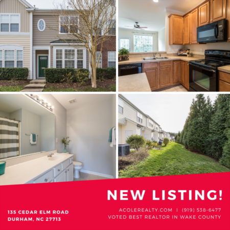 *NEW LISTING* Beautiful Townhome in Hope Valley Farms. 