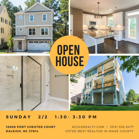 OPEN HOUSE: Sunday, February 2 from 1:30pm to 3:30pm!